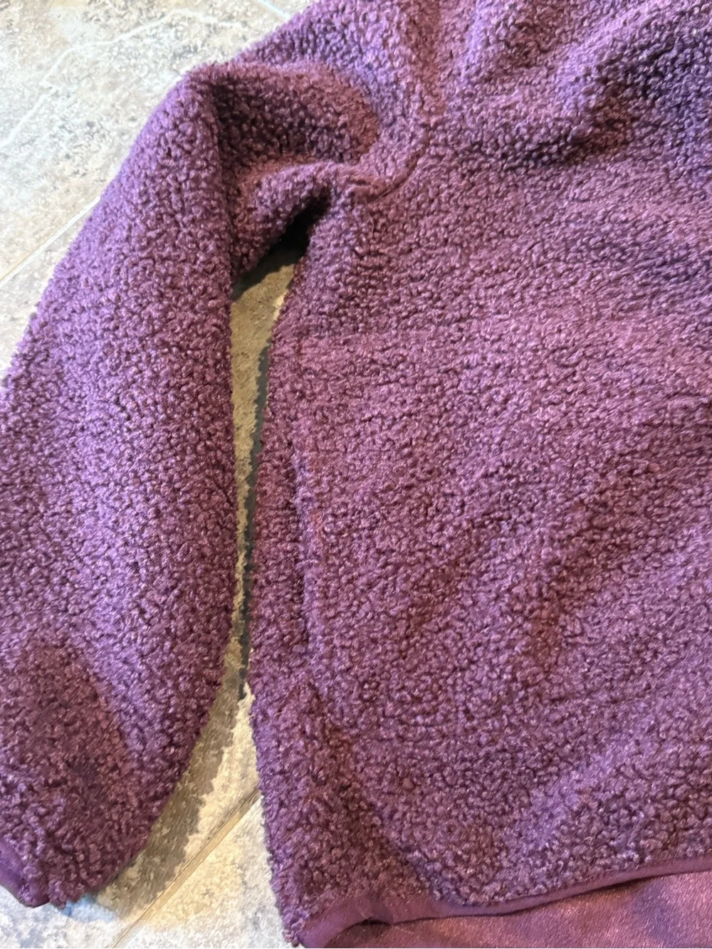 🧅Cozy Purple Sherpa Button-Up Jacket